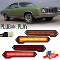 4X LED Side Marker Lights for Chevrolet Monte Carlo (1970–1972)