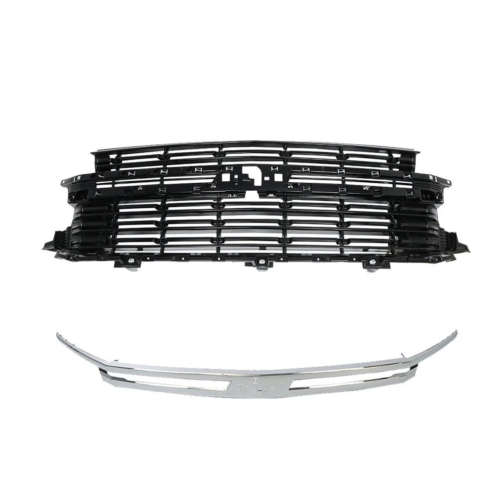 Front Grille & Moulding Trim Set for Chevy Tahoe Suburban (2021–2022)