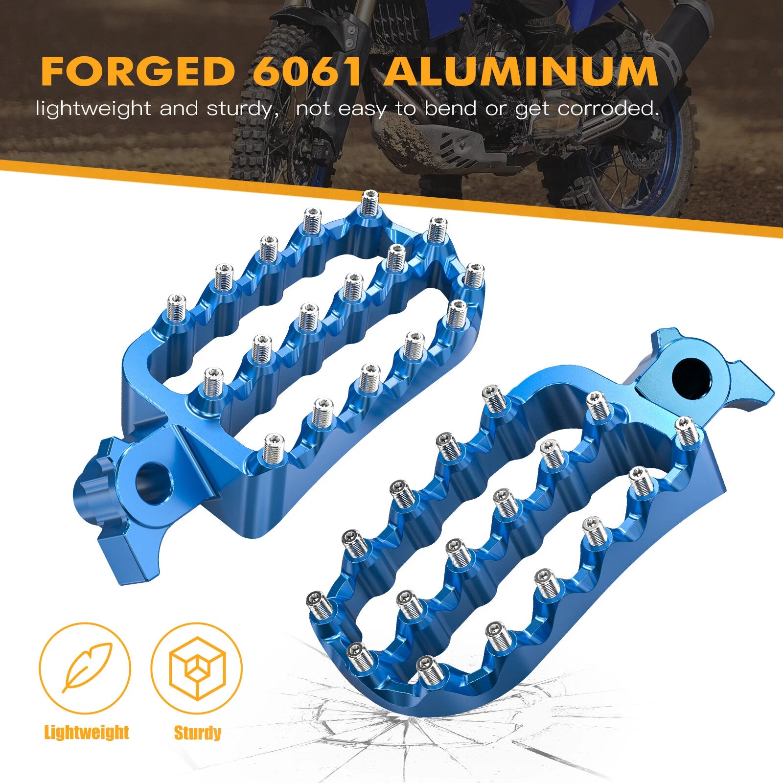 Foot Pegs for Yamaha Tenere 700 (2019–2024) - NICECNC Forged