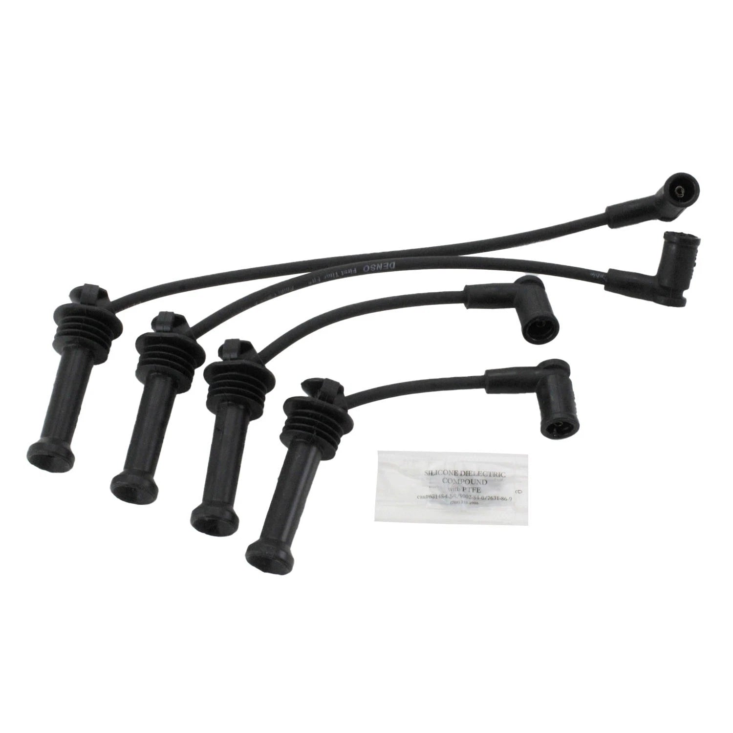 Set of 4 Ignition Spark Plug Wires for Ford Fiesta 1.6L L4 (2011–2015) Denso 671-4313