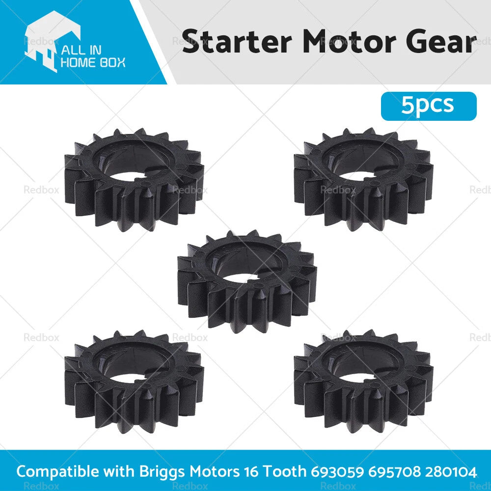 5X Starter Motor Gear for Briggs Motors (16 Tooth, 693059, 695708, 280104)