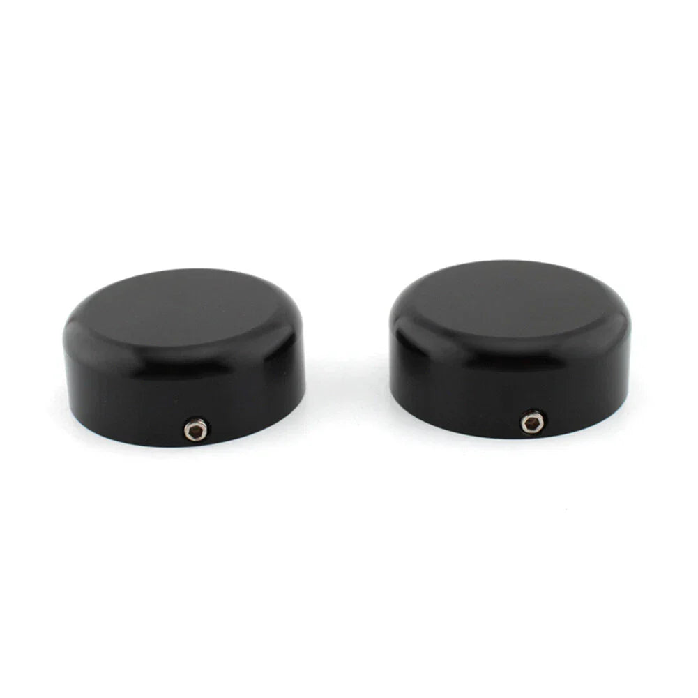 Black Front Fork Cover Caps for Harley Sportster S 1250 RH1250 (2021-2023)
