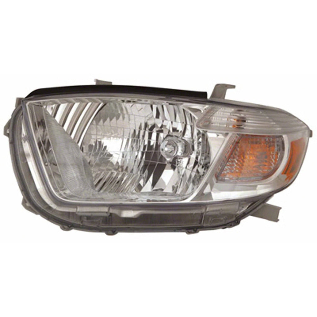 Driver Side Head Light Assembly w/o Smoked Lens for 2010 Toyota Highlander