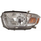 Driver Side Head Light Assembly w/o Smoked Lens for 2010 Toyota Highlander