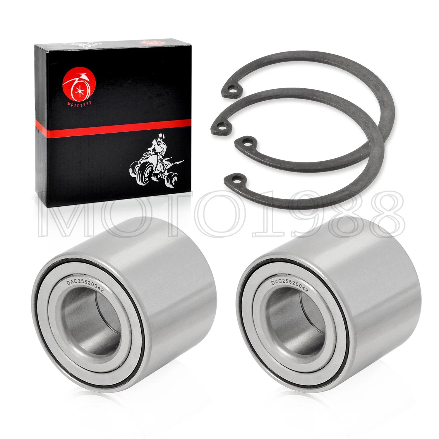 Set of 2 Rear Brake Hub Wheel Bearings for Kawasaki Mule 3000-4010