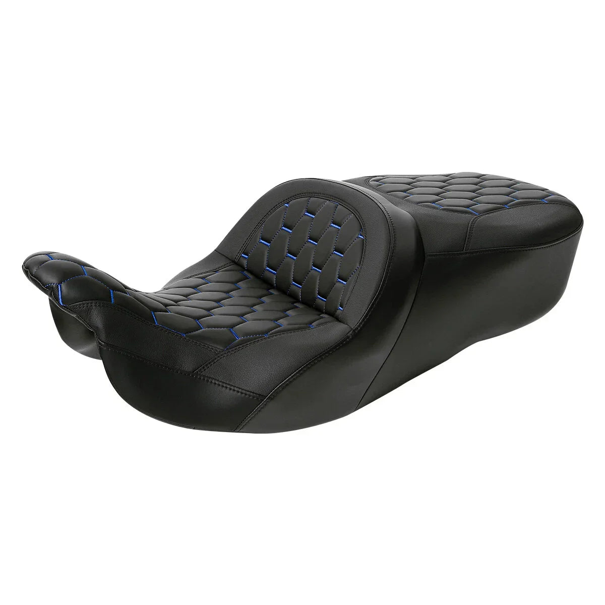 Black Rider Driver Passenger Seat for Harley Touring Street Glide (2009-2023)