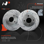 Front Side Drilled Brake Rotors for Ford Fiesta (2011-2019)