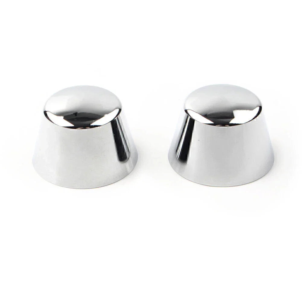 Chrome Front Axle Cap Nut Covers for Harley Sportster Dyna Road Glide