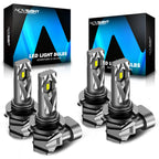 2X NOVSIGHT 9005 9006 LED Headlight Bulbs Kit 6500K 16000LM for