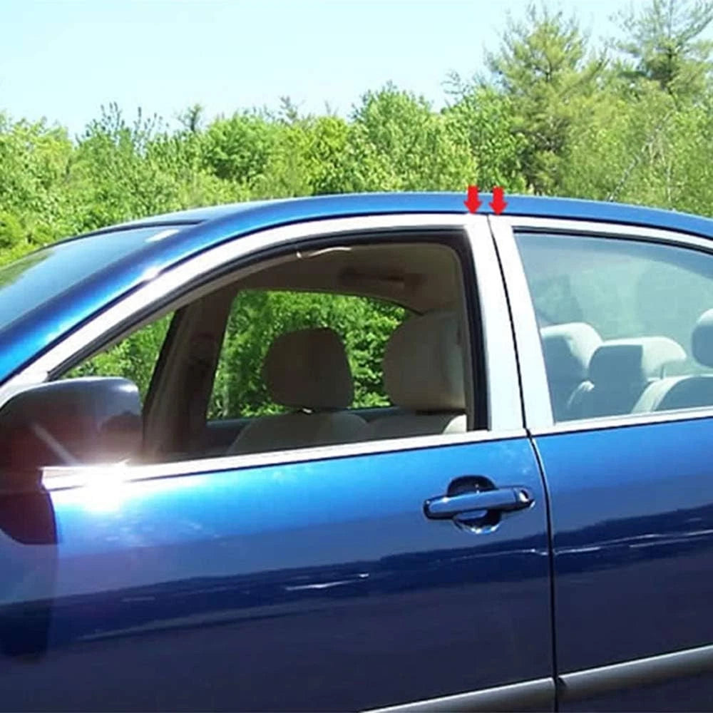 Luxury FX Chrome Pillar Post Trim Kit for Toyota Corolla (2003–2008)
