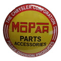 16" Domed Tin Metal Sign for Mopar Parts (Home Shop Decor)
