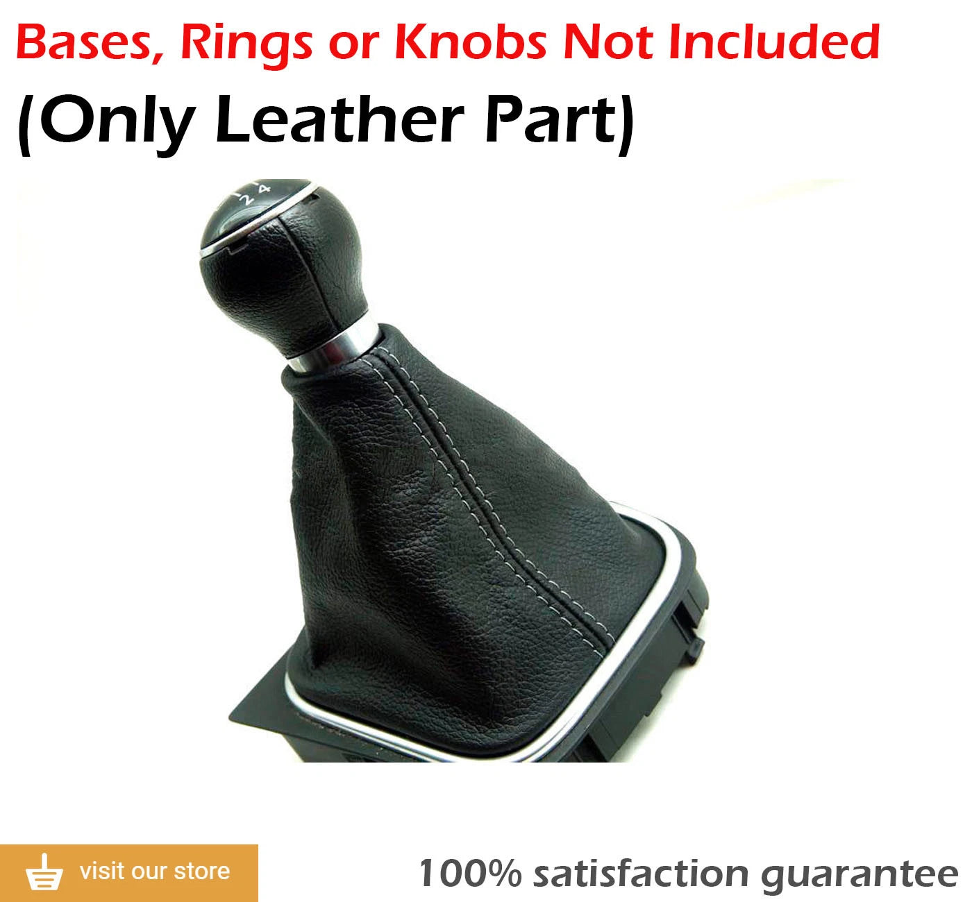 Manual Shift Boot for VW Jetta Vento Bora (2005–2012) Gray Stitch