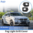 Set of 2 Fog Light Grills for BMW X6 (No. 51117188383)