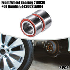 2pcs Front Left Right Wheel Bearing 510030 for Honda Civic SI (2006–2011)