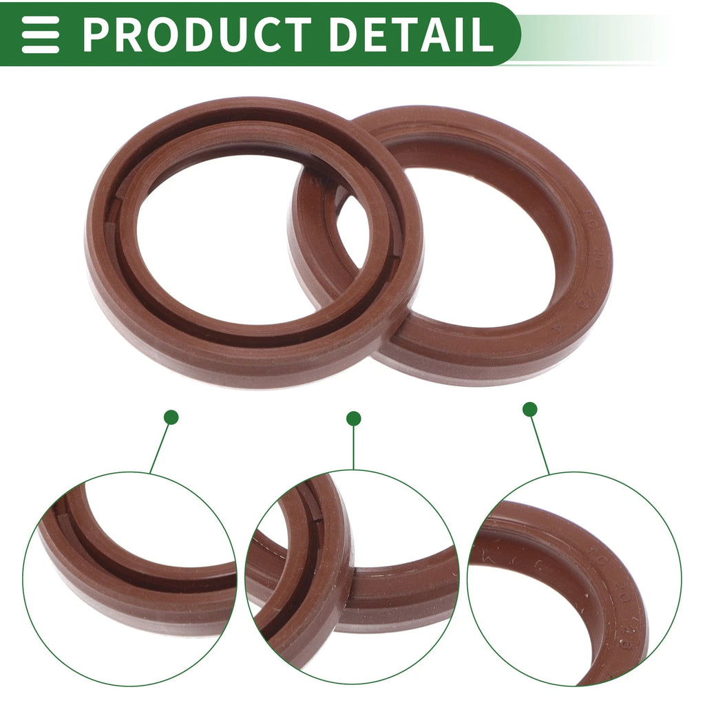 Set of 5 Oil Seal Rotary Shaft Seal FKM Rubber 20x26x4mm