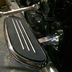 Set of 2 Black Streamline Passenger Footboards for Harley Touring (1993–2018)