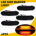Set of 4 LED Smoked Bumper Side Marker Lights for Mazda MX-5 Miata (1990–2005)