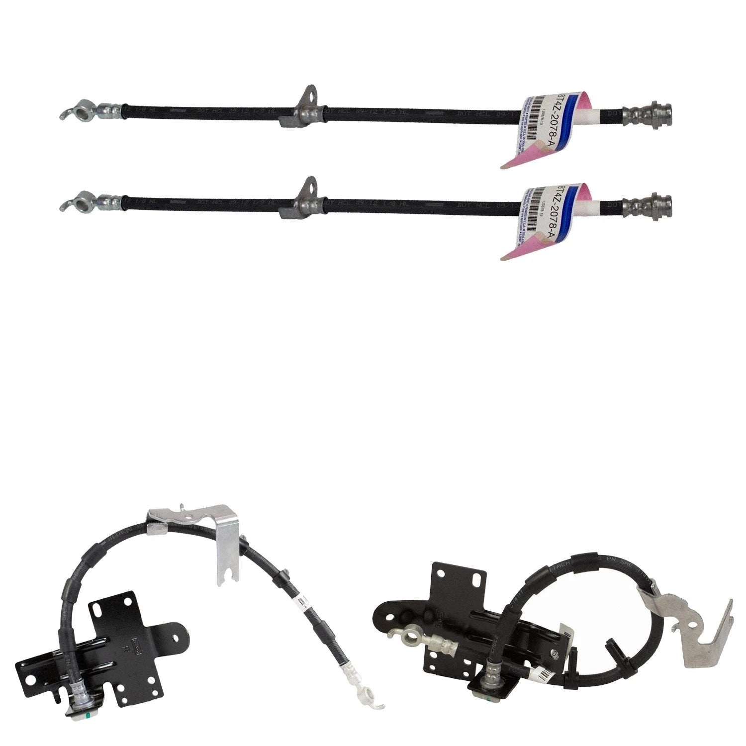 Brake Hydraulic Hose Kit for Ford Edge L4 V6 Disc (2015)