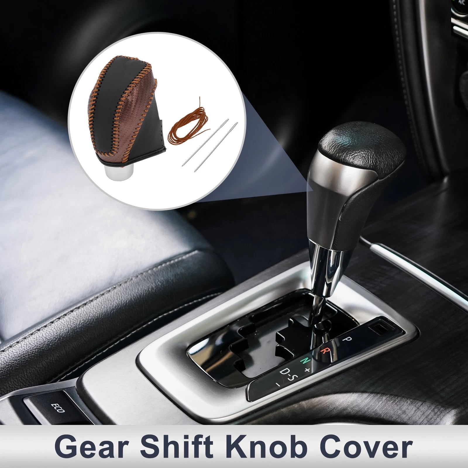 Gear Shift Knob Cover for Subaru Impreza (2017–2023) Brown Carbon Fiber
