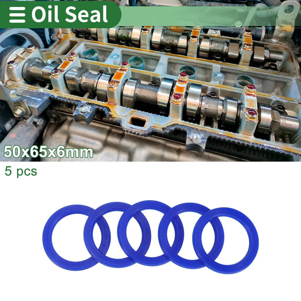 Set of 5 Oil Seal Ring 50x65x6mm for Rotary Shaft (High Pressure)