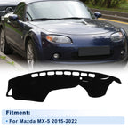 Dash Cover for Mazda MX-5 (2015–2022) Polyester Black
