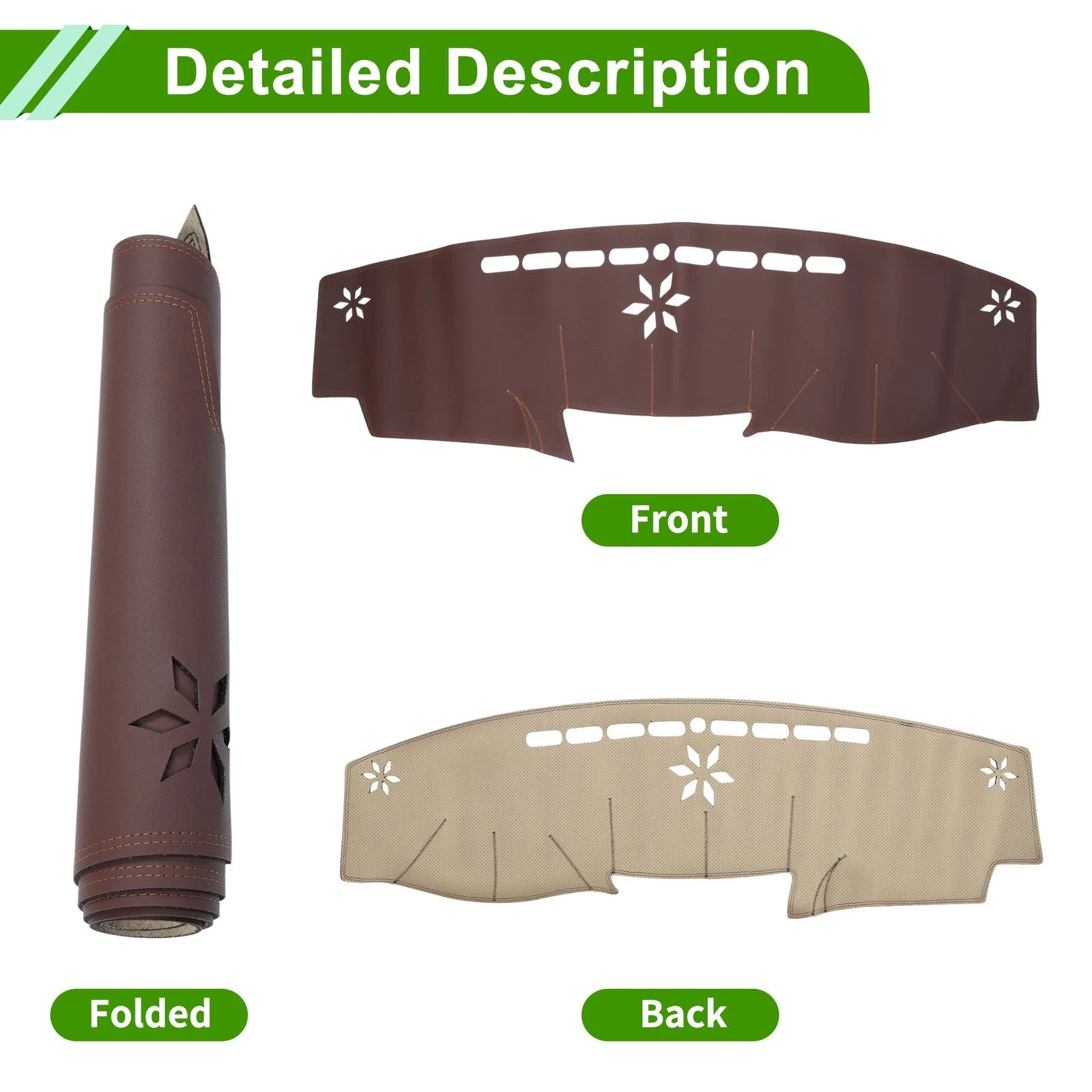 Dashboard Cover for Lexus LS460 (2006–2011) Dash Mat Carpet Brown