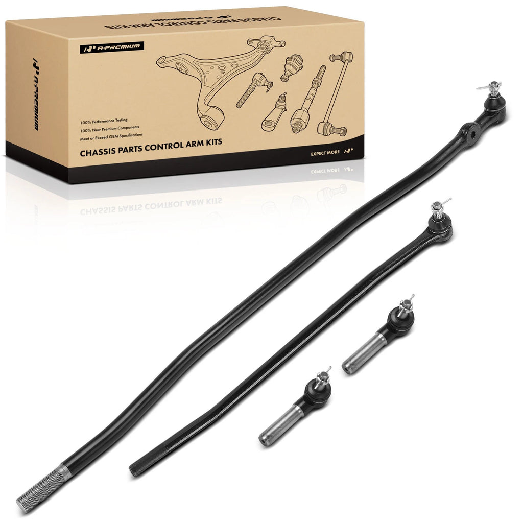 Set of 4 Steering Tie Rod Ends for Ford F-350 (1988–1997)