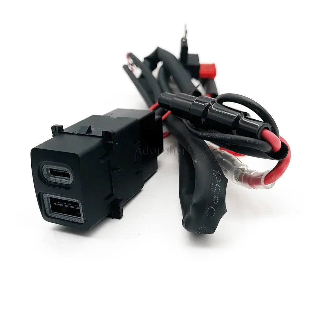 USB-C USB-A Dashboard Switch Fast Charger for Subaru Legacy (2014–2025)
