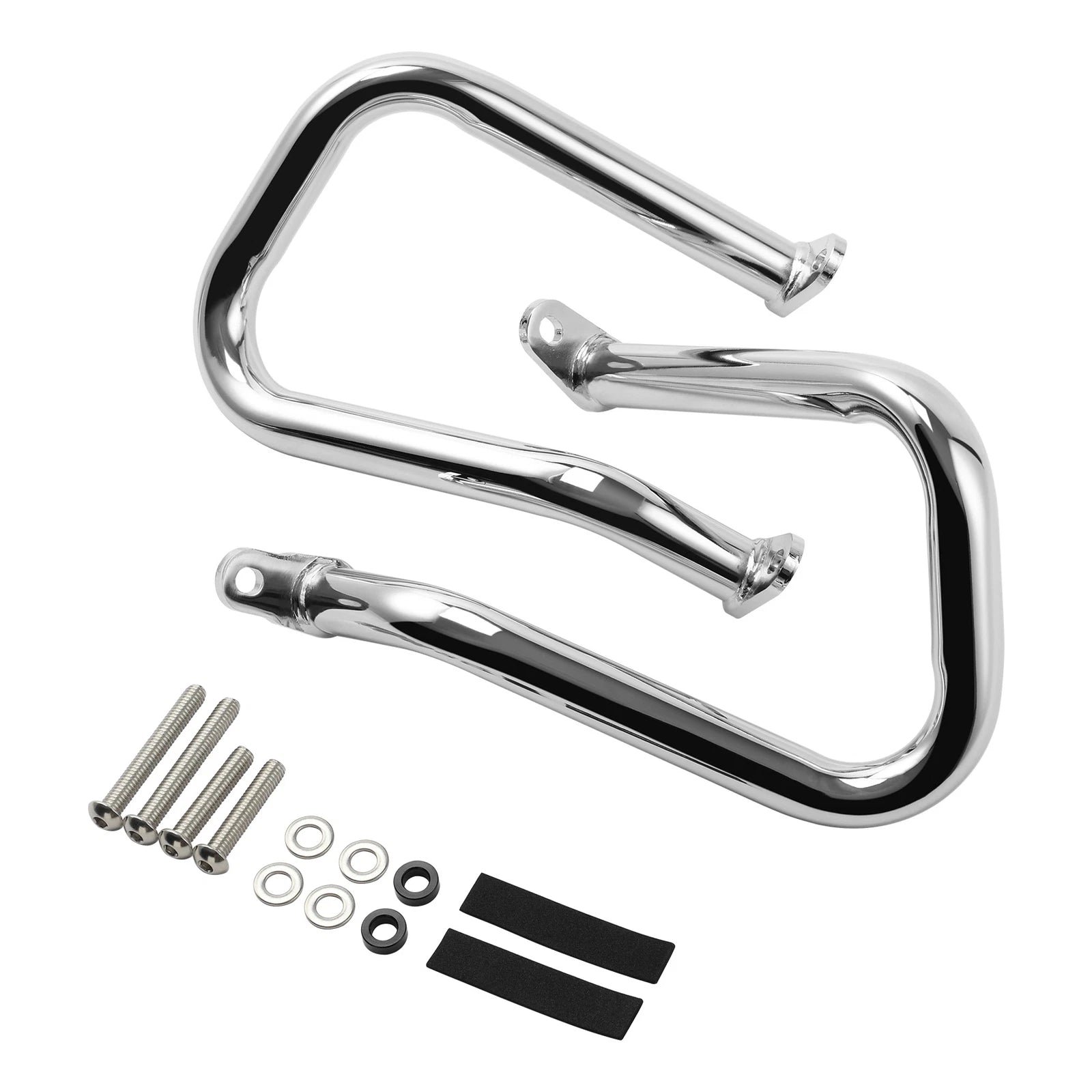 Chrome Saddlebag Support Guards for Harley Street Bob Low Rider S (2025)