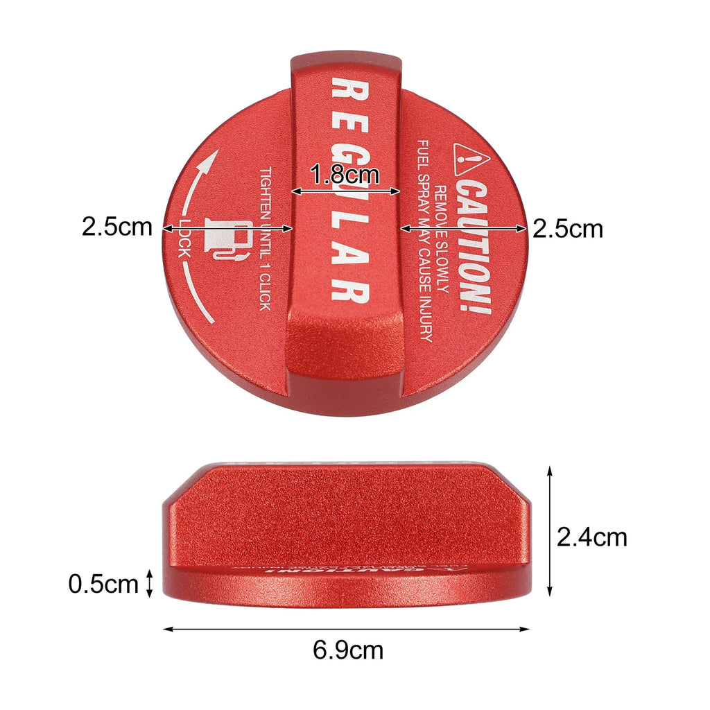 Fuel Tank Cap Cover for Toyota (Red)