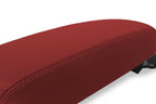 Leather Console Lid Armrest Cover for Hyundai Kona (2018–2020) Red