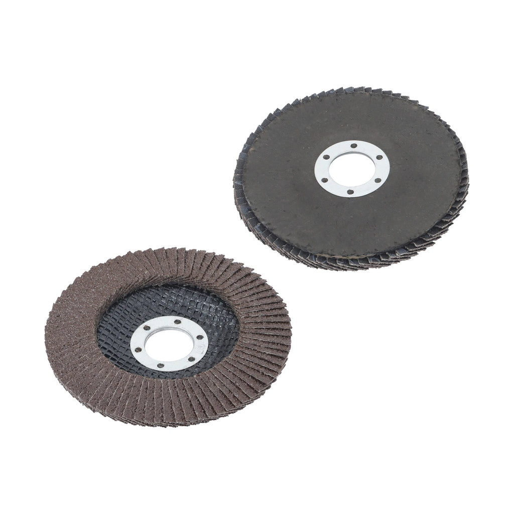 Set of 10 Flap Discs 4.5" 40 Grit for Sanding and Grinding