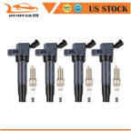 Ignition Coils & Spark Plugs for Hyundai Genesis, Santa Fe, Sonata, Kia Optima 