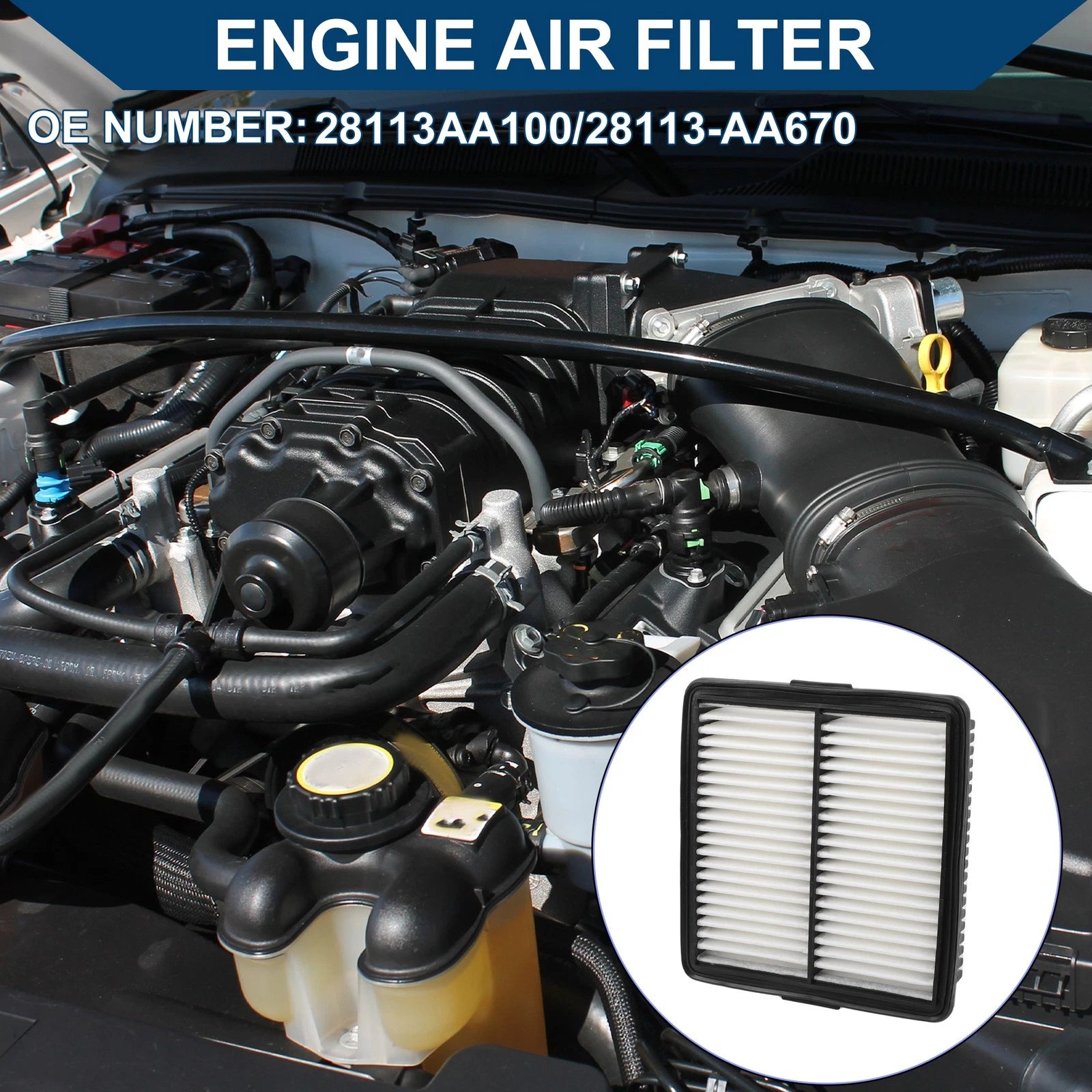 Engine Air Filter No. 28113AA100 for Hyundai Elantra (2021–2024)