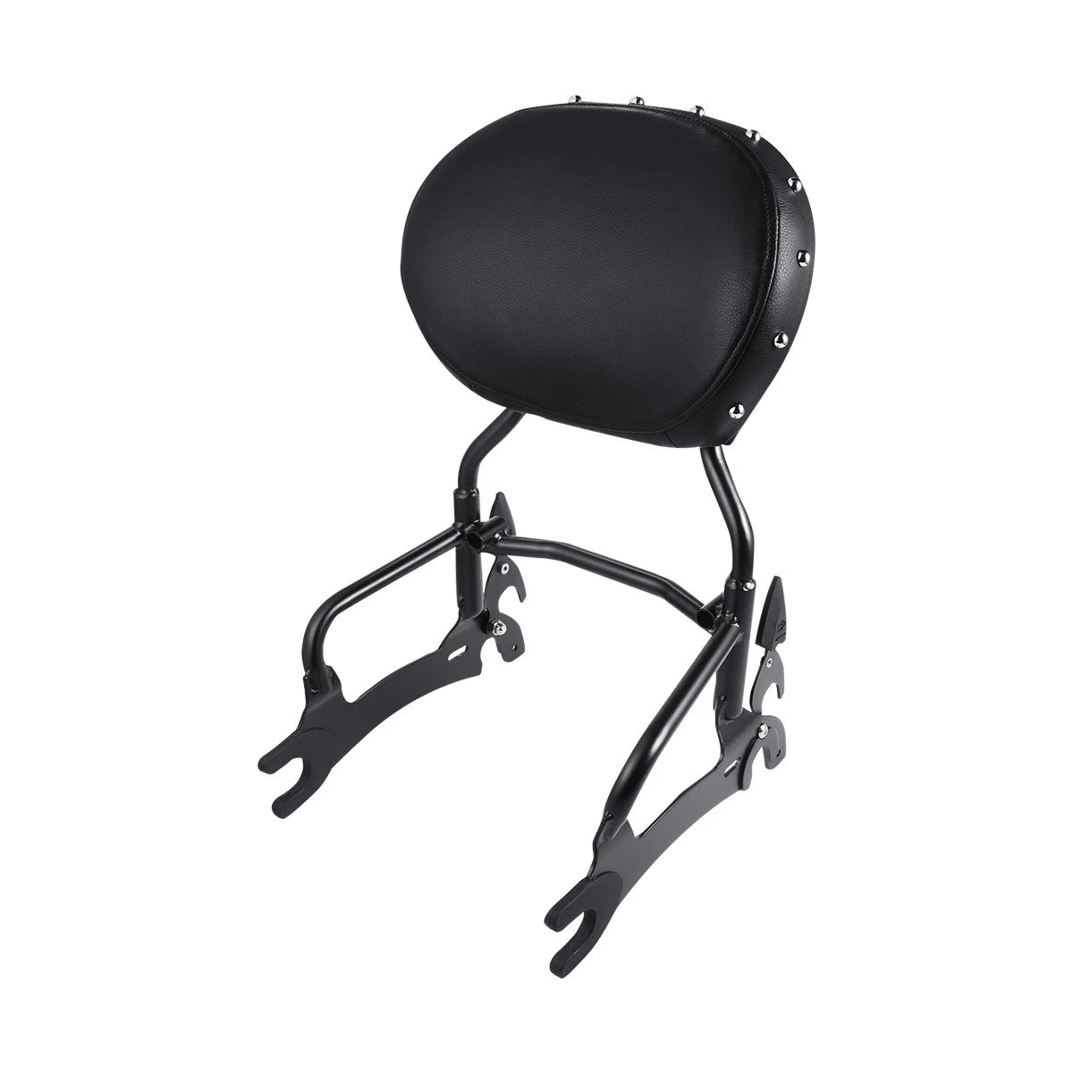 12" Black Backrest Sissy Bar & Mount Spools for Indian Classic (2014–2018)