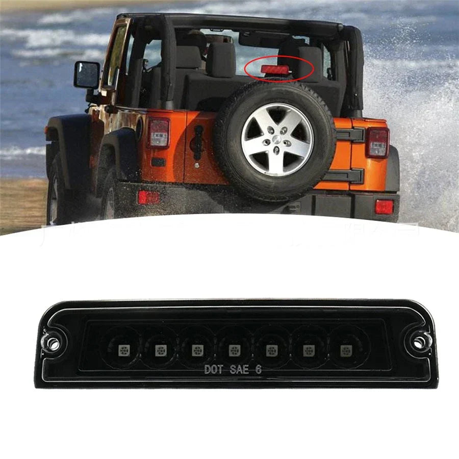 Third Brake Light for 1997-2006 Jeep Wrangler TJ Red LED Tail Lamp