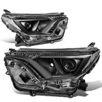 OE Style Projector Headlight for Toyota RAV4 (2016–2018) - Black Housing