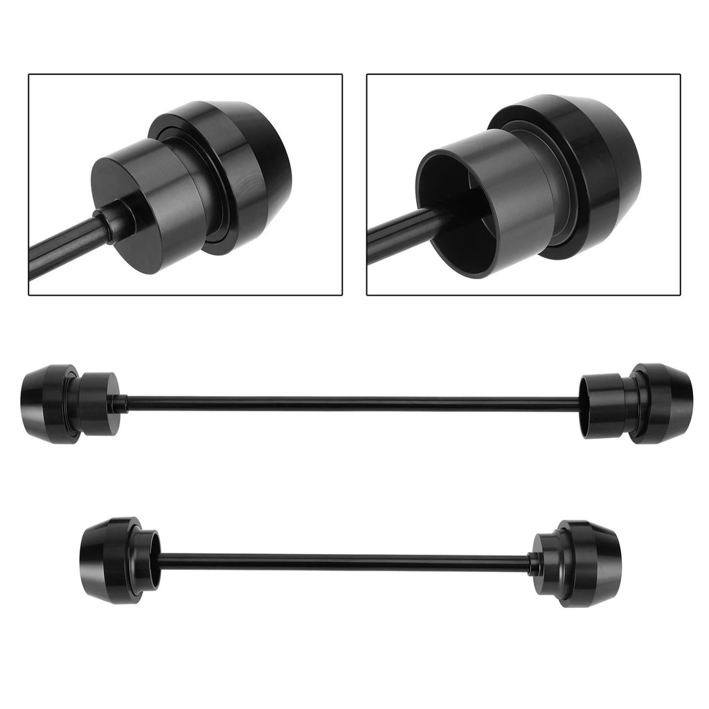 Axle Slider Wheel Protector Set for Yamaha YZF-R7 (2021–2023) CNC Black