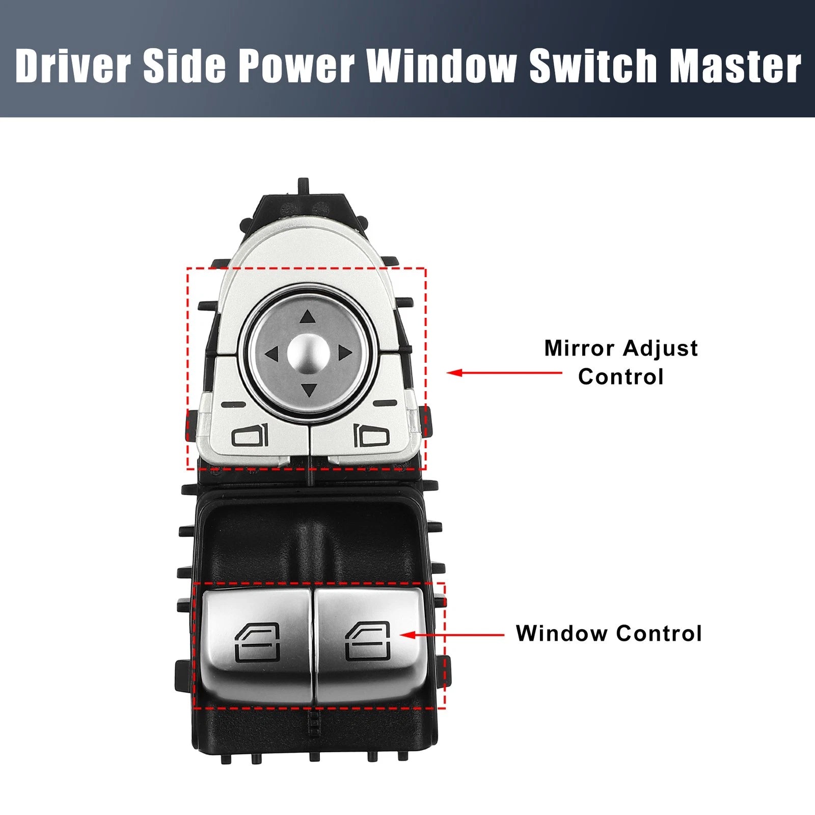 Left Side Power Window Switch Master No.A2059050202 for Mercedes V-Class (2015–2023)