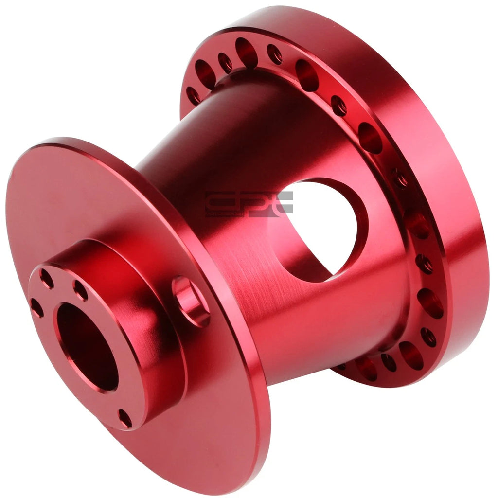Red Aluminum Steering Wheel Hub Adaptor for Toyota AE86 Corolla, SW20 MR2 (1983–1992)