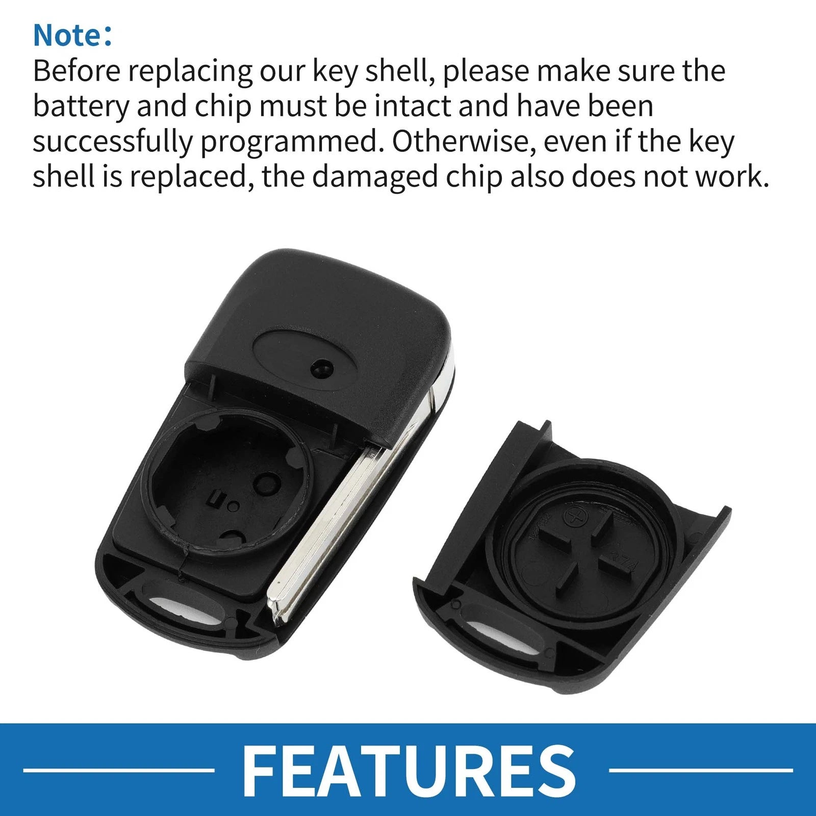 3 Buttons Keyless Entry Remote Key Fob Shell Case for Hyundai I20 I30 I35