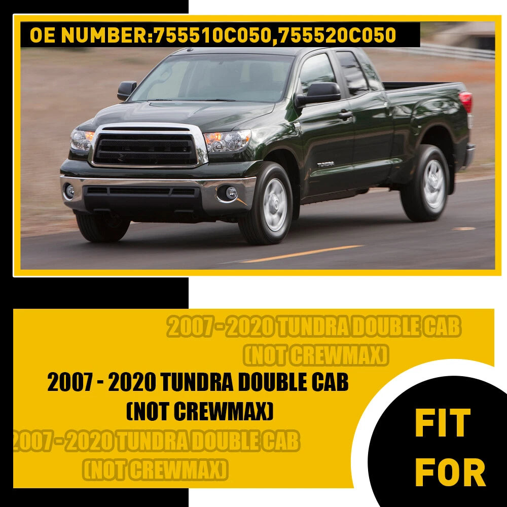 Pair of Roof Molding Weatherstrip for Tundra Double Cab (2007–2020)