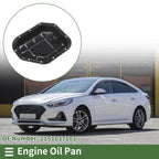 1 Pc Engine Oil Pan No.2151037102 for Hyundai Sonata (2002–2005) Iron Black