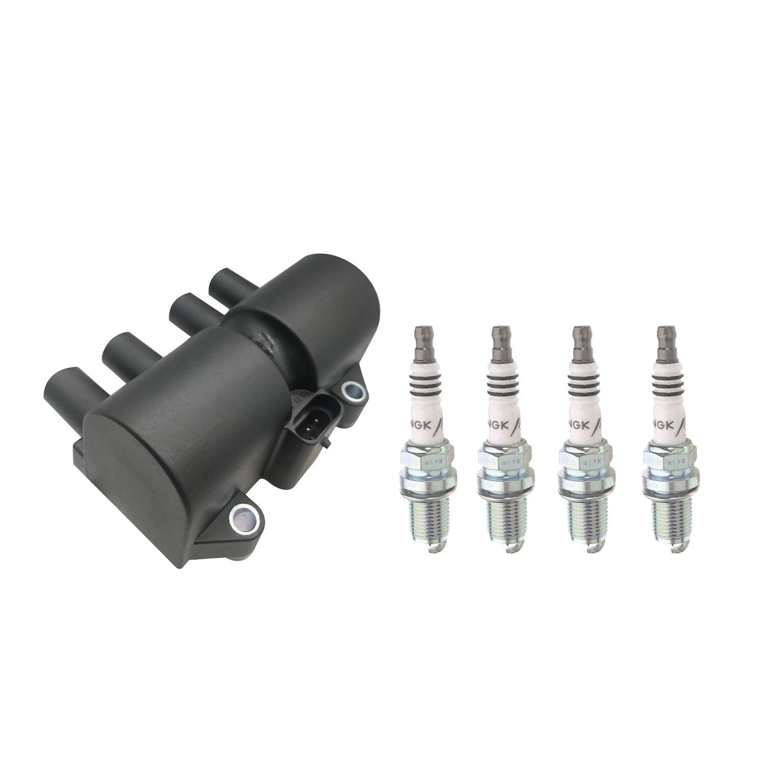 Set of 4 Hitachi Ignition Coils & NGK Iridium Spark Plugs for Optra 2.0 (2004–2008)