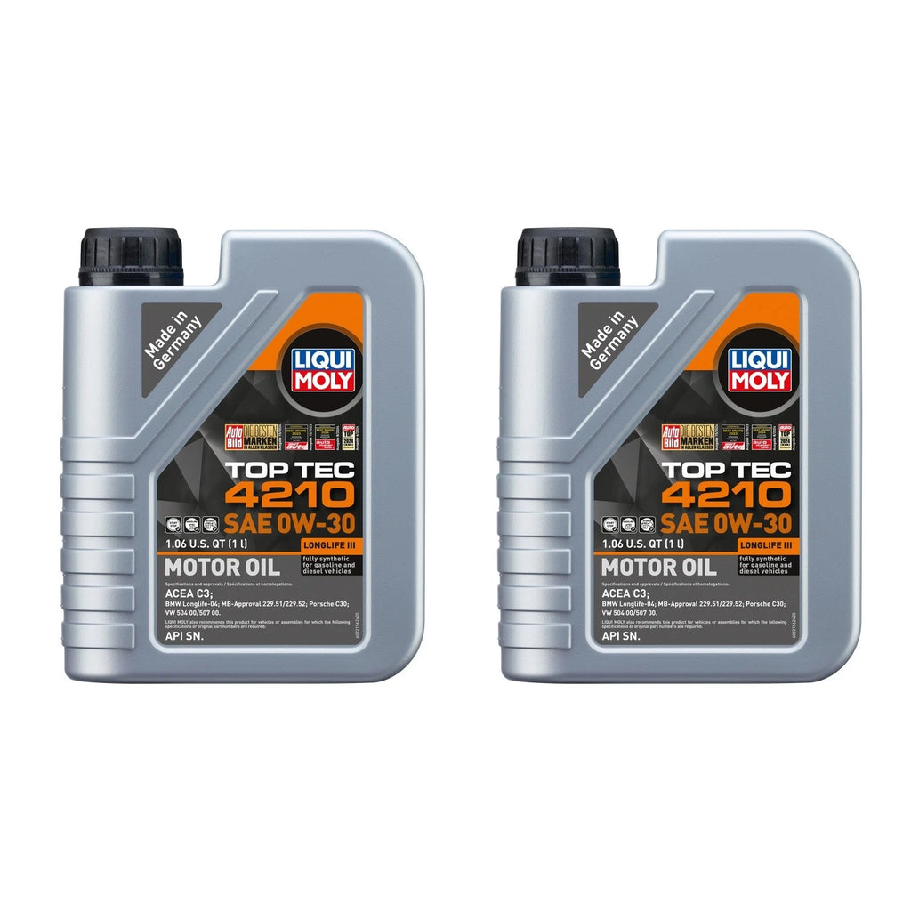 2X 1L Liqui Moly Top Tec 4210 0W-30 Engine Motor Oil for