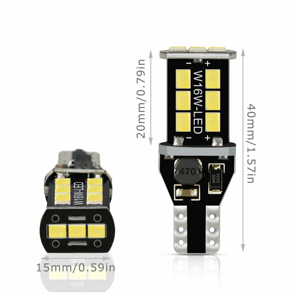 2X LED Tail Backup Reverse Light Bulb