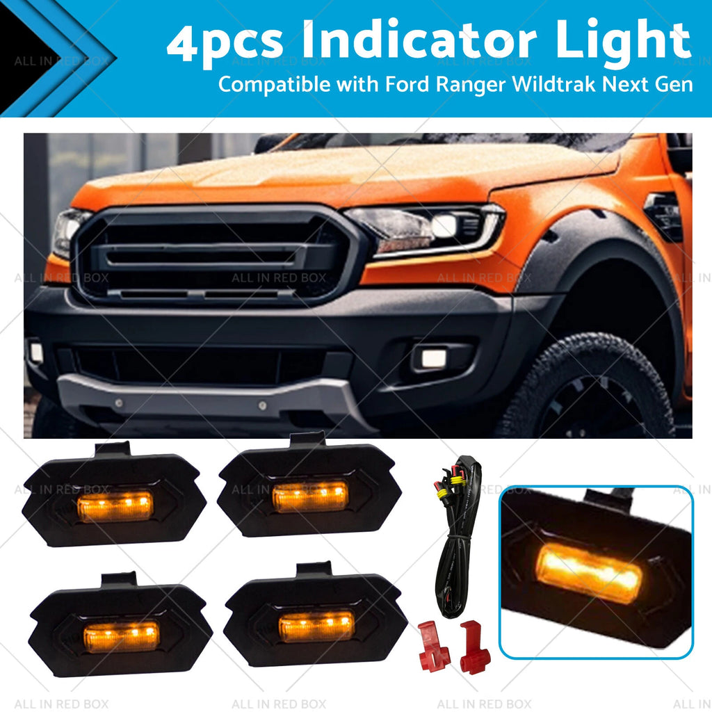 4X Amber Indicator Light for Ford Ranger Wildtrak (2022–Present)