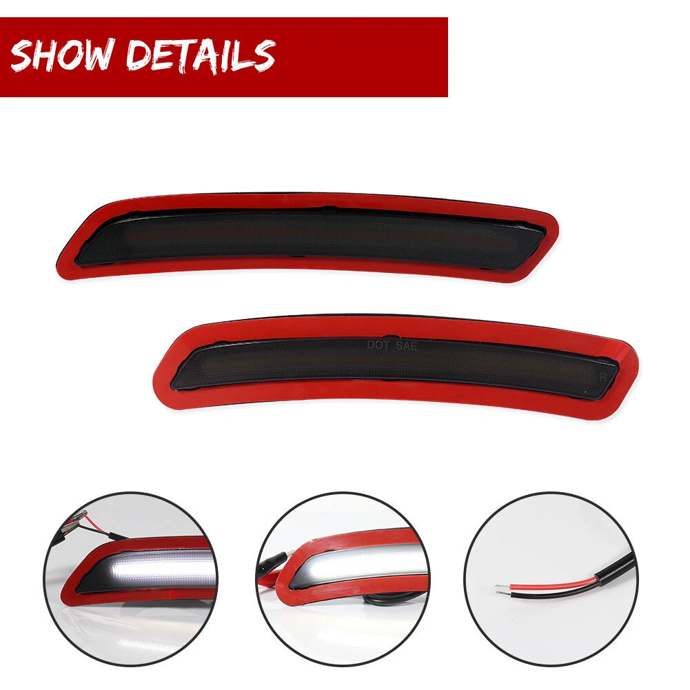 Set of 4 White LED Side Marker Lights for Toyota GR Supra (2020–2025)