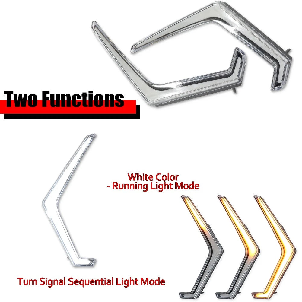 Sequential Amber & White Fang Lights for Polaris RZR XP 4 1000 (2018–2023)