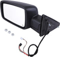 Left Driver Manual Fold Heated Temp Sensor Mirror for Dodge Ram 1500 (2013–2019)
